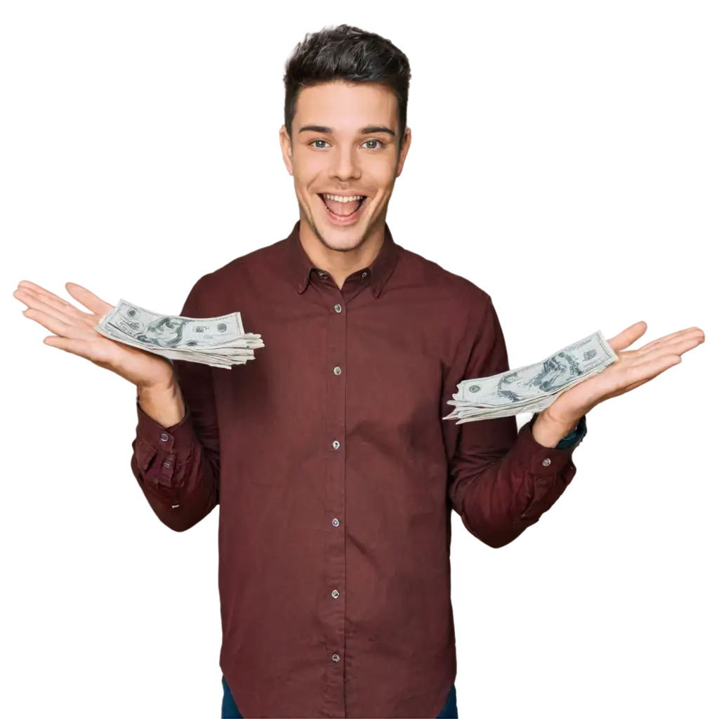 Joyful lottery winner